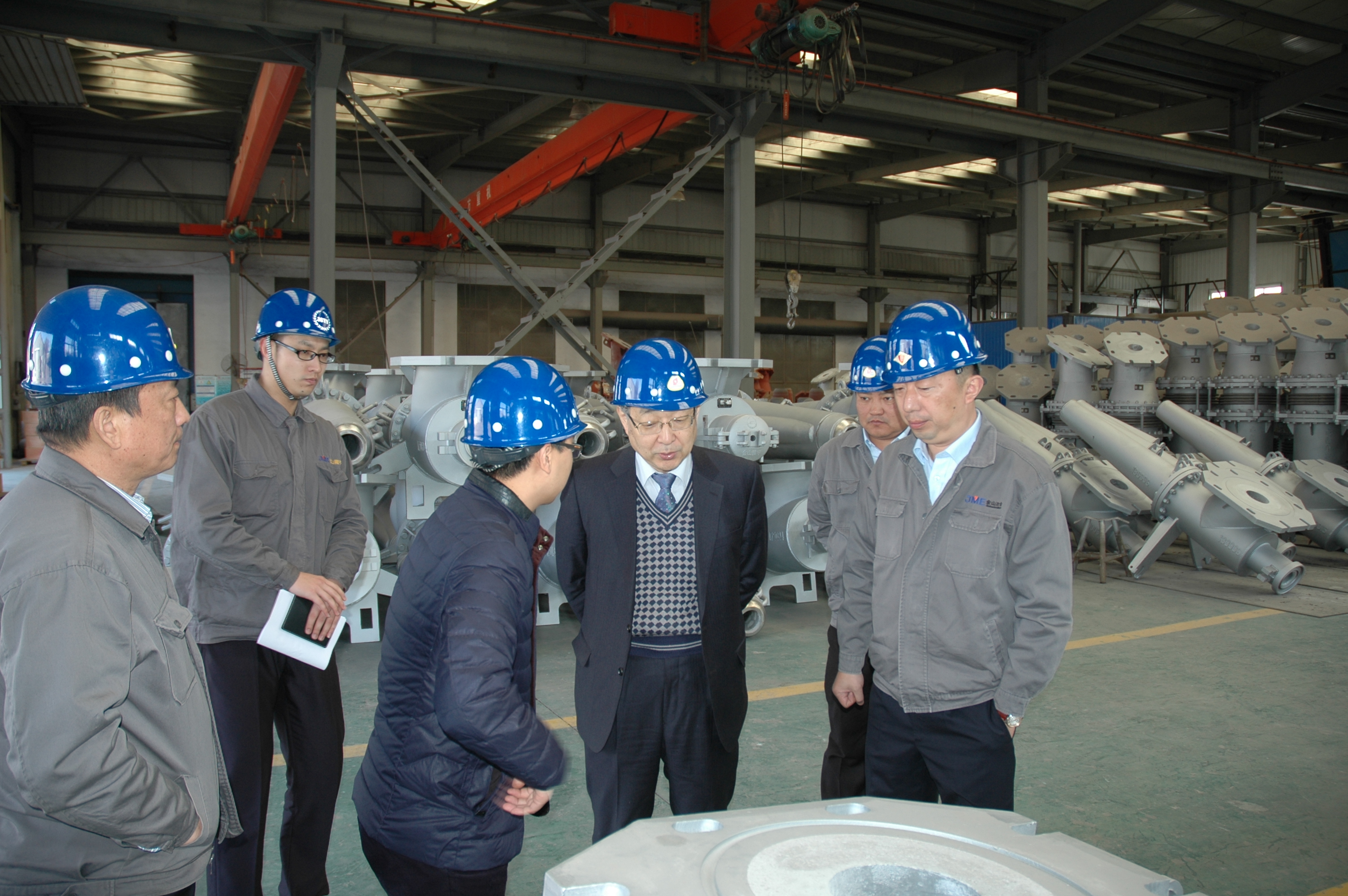 Experts from Pohang Iron and Steel Company (POSCO) visiting JSTY for investigation and exchange